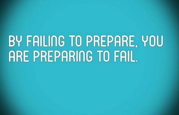 By failing to prepare….