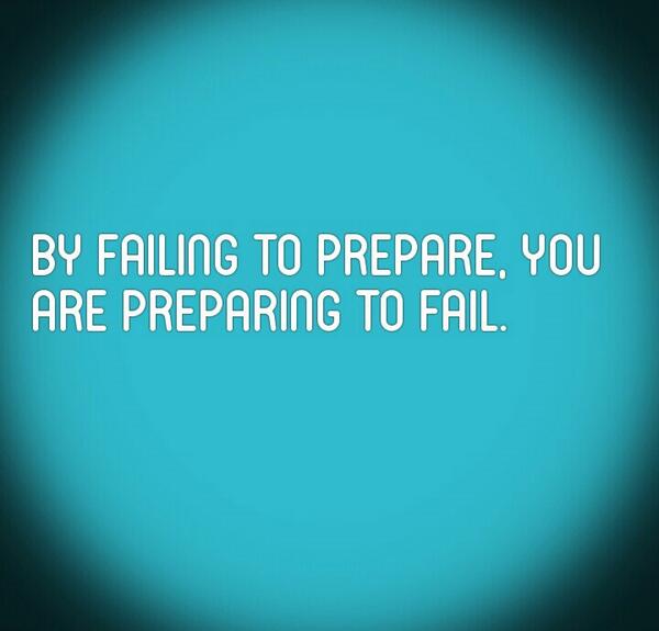 By failing to prepare….